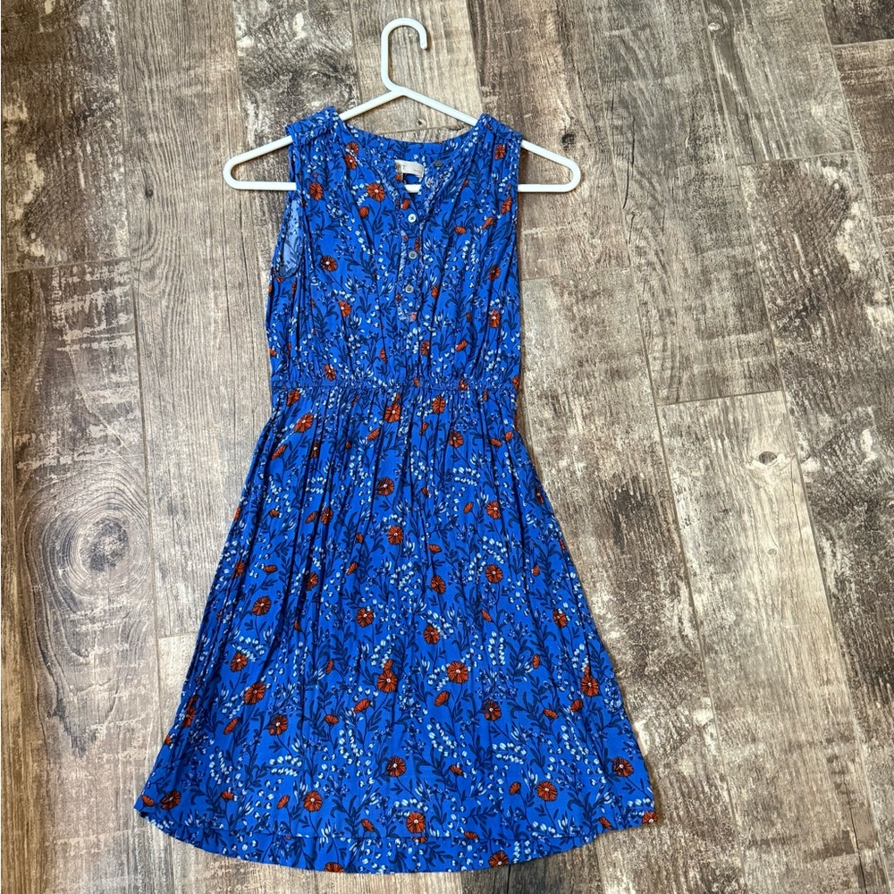 LOFT Blue Floral Dress